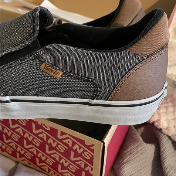 Vans Charcoal Slip-On Shoes - Picture 2 of 5